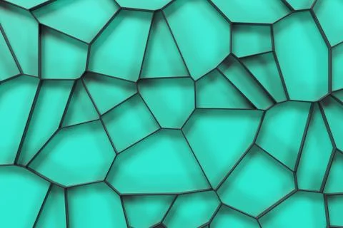 Abstract black 3d voronoi grate on colored background Ilustración de archivo