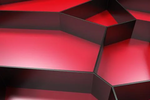 Abstract black 3d voronoi grate on colored background Ilustración de archivo