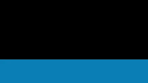 Abstract Black and Blue Flowing Wave Animation Background, Smooth Monochrome Stock Footage 335767215
