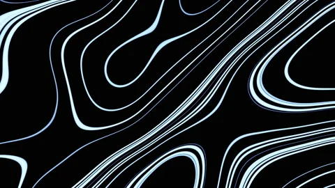 Abstract, Black and Blue Looping Fluid Background Animation ProRes 4K Video stock 222154805