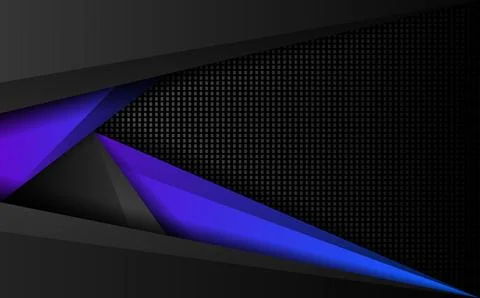 Abstract black and blue technology gaming banner Stock Illustration