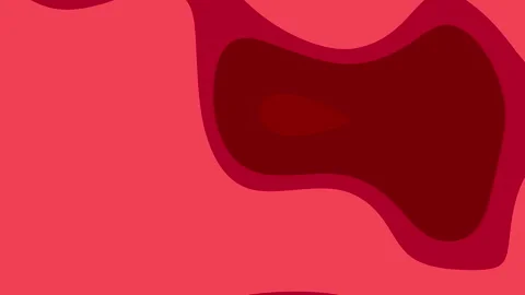 Abstract black and dark red background liquid shapes creating a fluid art Stock Footage 316224856