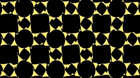 Abstract black and gold geometric pattern with triangle and circle shapes Stock Footage 340538041
