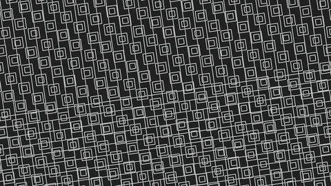 Abstract black and gray background featuring a dense grid of small white squa Stock Illustration