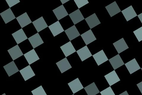 Abstract black and gray checkerboard pattern with 3d effect Stock Illustration