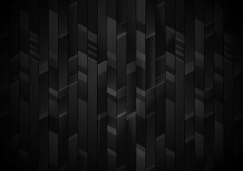 Abstract black and gray vertical stripes geometric pattern background Illustrazione stock