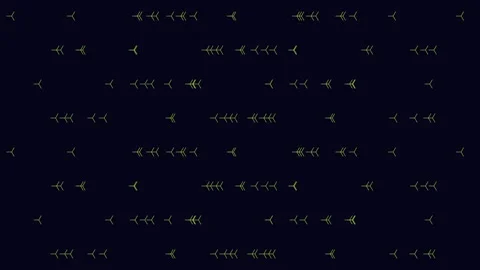 Abstract black and green pattern with repeating circles and dots Stock Footage 300740310