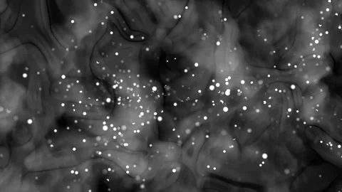 Abstract black and grey gradient background with floating light particles Stock Footage 344917716