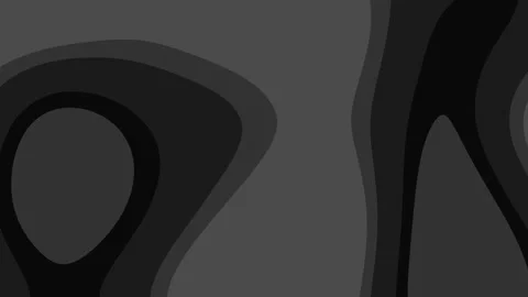 Abstract black and grey gradient background with smooth flowing shapes Stock Footage 344917732
