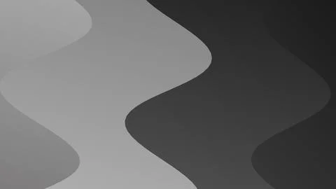 Abstract Black and Grey Wavy Background with Grain Texture Stock Illustration