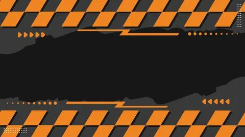 Abstract black and orange dynamic stripes sport racing background. Vector i.. Stock Illustration