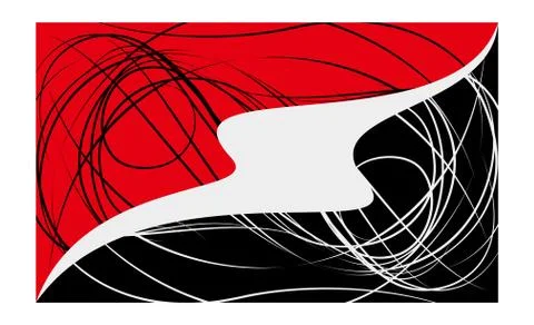 Abstract on black and red background in vector illustration Stock Illustration