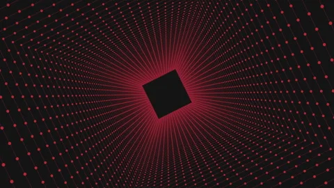 Abstract black and red pattern with square shape and dotted design 動画素材 279599235