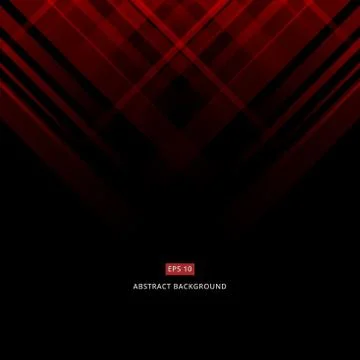 Abstract black and red technology design. Vector corporate geometric lines ba Stock Illustration