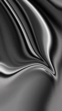 Abstract black and silver gradient silk fabric smooth texture background Stock Illustration