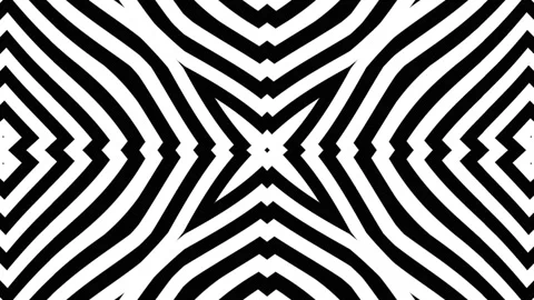 Abstract black and white animated pattern with optical illusion and geometr.. Stock Footage 319922178