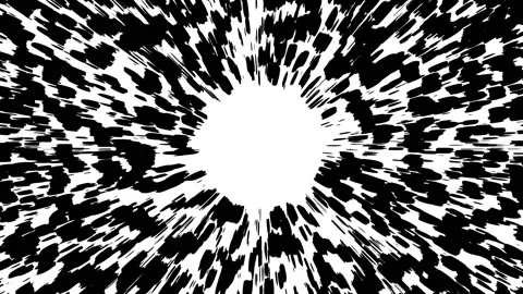 Abstract black and white animated background, pattern of particles flowing .. Video stock 336646187
