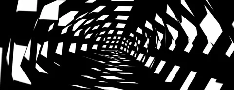 Abstract black and white animation Stock-Footage 245886597