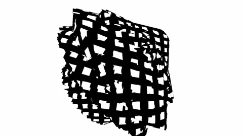 Abstract black and white animation Full-HD Stock-Footage 254544732