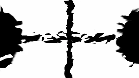 Abstract black and white animation Full-HD Stock-Footage 254544829