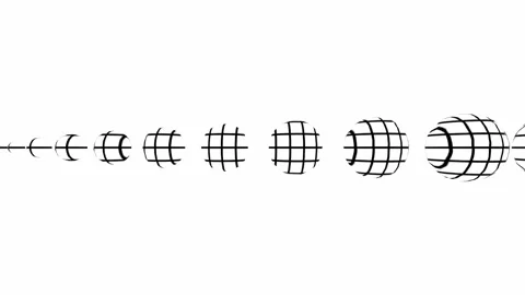 Abstract black and white animation Full-HD Stock-Footage 254544836
