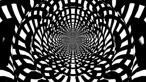 Abstract black and white animation Full-HD Stock-Footage 254544880