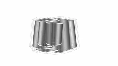 Abstract black and white animation Full-HD Stock-Footage 254545005