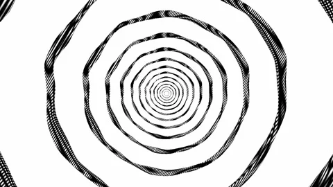 Abstract black and white animation Full-HD Stock-Footage 254545112