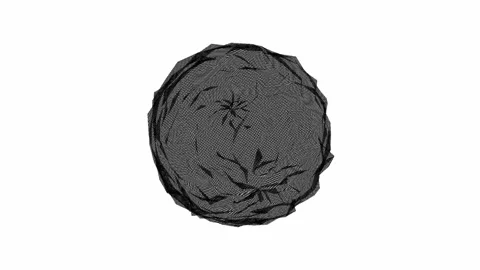 Abstract black and white animation Full-HD Stock-Footage 254545170