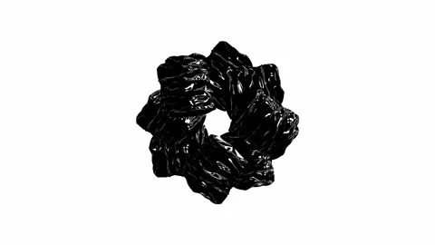 Abstract black and white animation Full-HD Stock-Footage 254545282