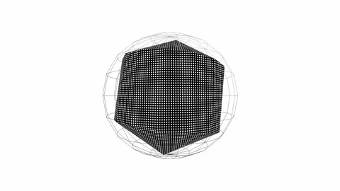 Abstract black and white animation Full-HD Stock-Footage 254545352