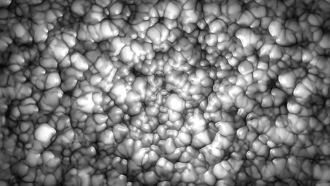 Abstract black and white  background volumetric bubbles Stock Footage 148746662
