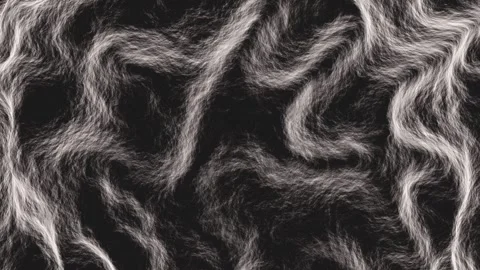 Abstract black and white background 3D 4K animation with waves and silhouettes Stock Footage 246473787