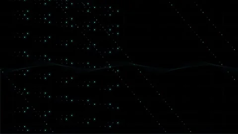 Abstract black and white background illustration with glowing fractal lines. Stock Footage 321326462