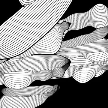 Abstract black and white background optical illusion Stock Illustration