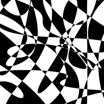 Abstract black and white background with a geometric pattern Stock Illustration