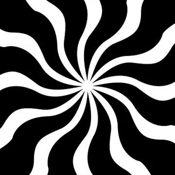 Abstract black and white background turn around. Stock Illustration