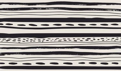 Abstract black and white background with different shapes. Hand drawn Wallpaper Stock Illustration