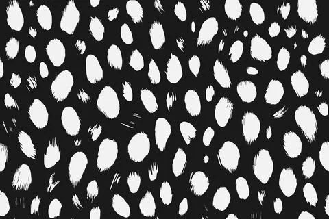 Abstract black and white background. Seamless pattern with animals skin print Stock Illustration