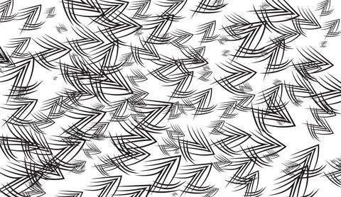 Abstract black and white background with dynamic zigzag shapes and tribal Illustrazione stock