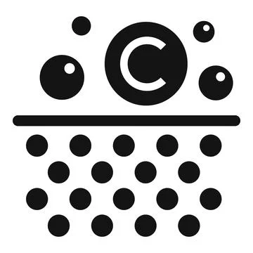 Abstract black and white bubble pattern Stock Illustration