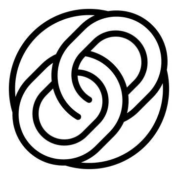 Abstract black and white celtic knot design Stock Illustration