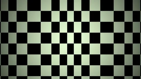 Abstract Black and White Checkerboard Pattern with Soft Gradient Background Stock Footage 332498598