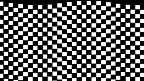 Abstract black and white checkered grid seamless pattern background texture Stock Footage 343631282