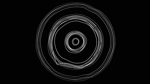 Abstract Black And White Circular Patterns 10 Video stock 150776480