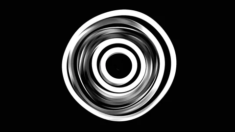 Abstract Black And White Circular Patterns 12 Stock Footage 150783080