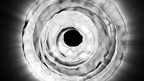 Abstract Black And White Circular Patterns 8 Video stock 150786607