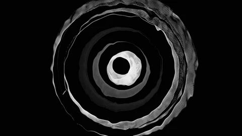 Abstract Black And White Circular Patterns 13 스톡 동영상 150796808