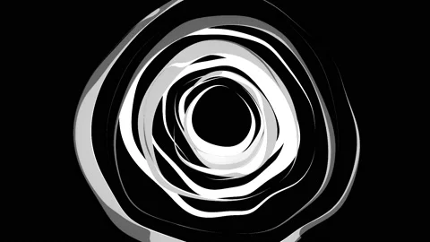 Abstract Black And White Circular Patterns 16 Stock Footage 150801984