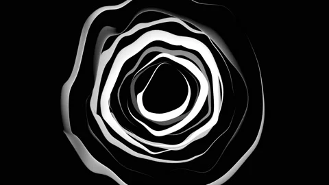 Abstract Black And White Circular Patterns 19 Stock Footage 150812366